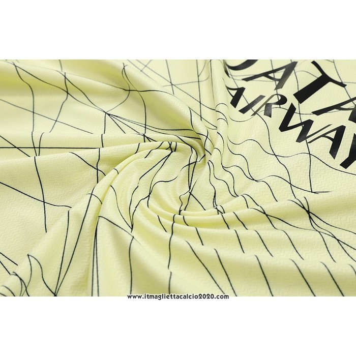 Tuta da Track Paris Saint-Germain Jordan Manica Corta 2023 2024 Giallo - Pantalon Corto